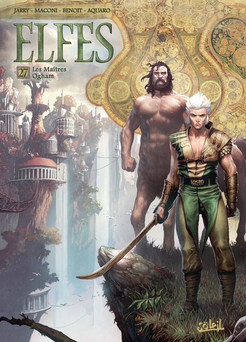 Couverture ebook de Elfes T27 - Les Maîtres Ogham, de Nicolas Jarry