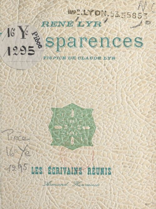 ebook cover of Transparences, by Rene Lyr