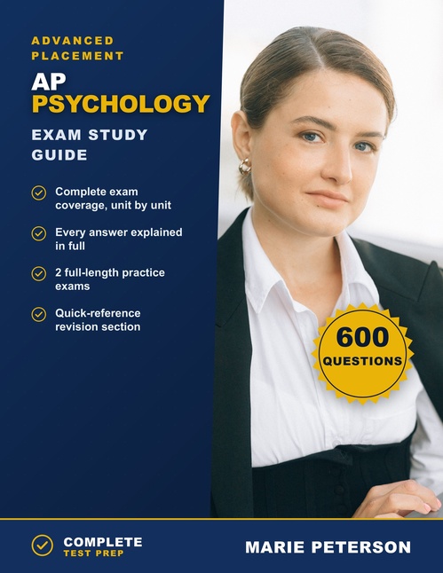 Couverture ebook de AP Psychology Exam Study Guide, de Marie Peterson