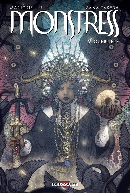Couverture ebook de Monstress T05 - Guerrière, de Marjorie m. Liu, Sana Takeda, Helene Remaud