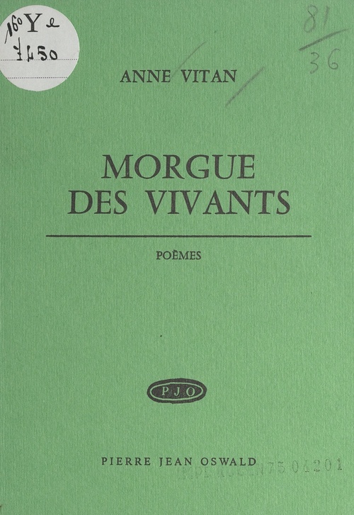 ebook cover of Morgue des vivants, by Anne Vitan