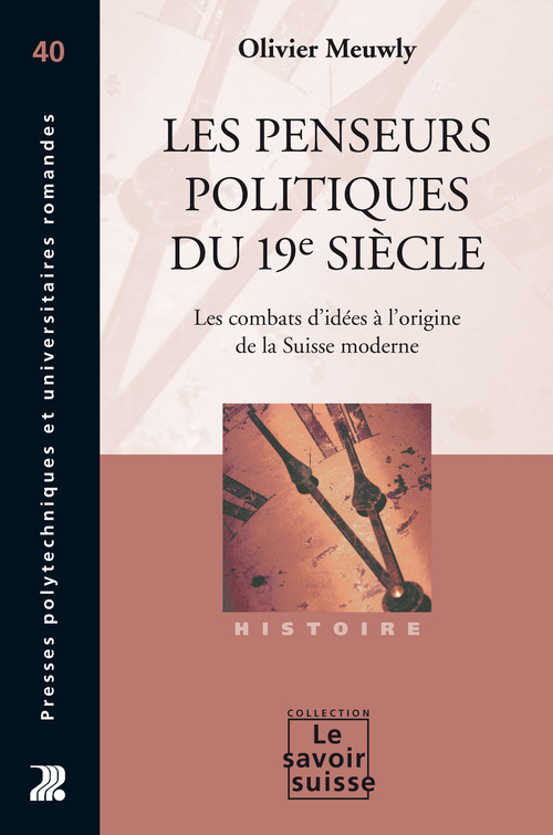 ebook cover of Les penseurs politiques du 19e siècle, by Olivier Meuwly