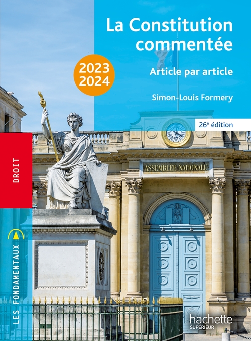 ebook cover of Fondamentaux  - La Constitution commentée 2023-2024, by Simon-Louis Formery