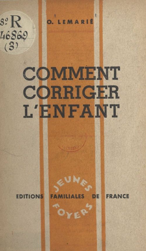 ebook cover of Comment corriger l'enfant, by O. Lemarie