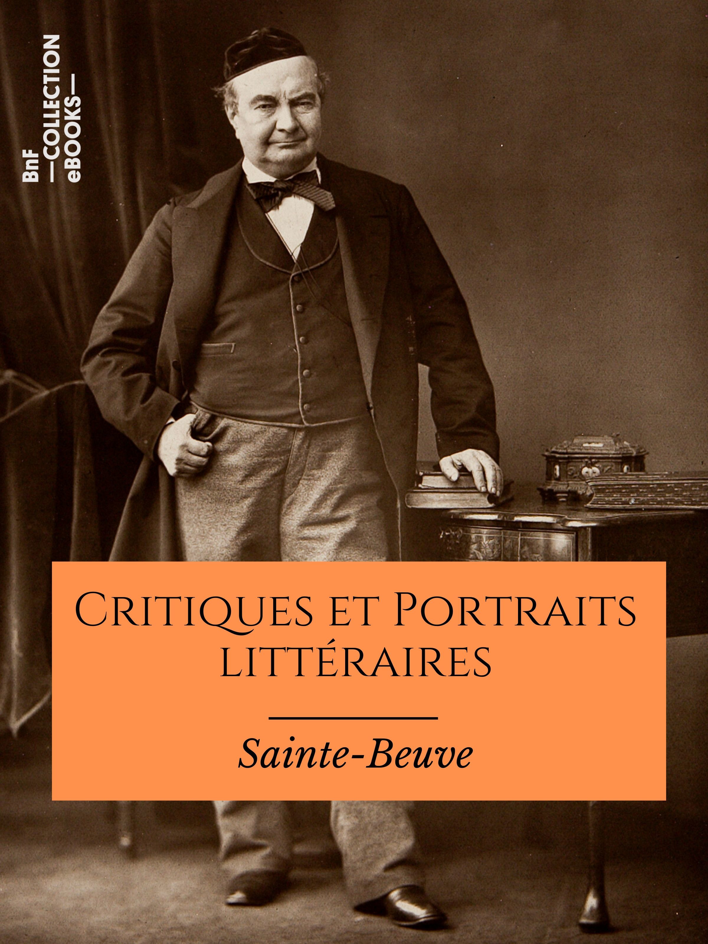 ebook cover of Critiques et Portraits littéraires, by Charles-Augustin Sainte-Beuve