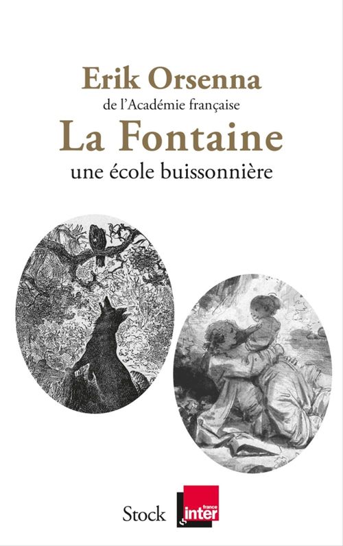 Couverture ebook de La Fontaine Une école buissonnière, de Erik Orsenna