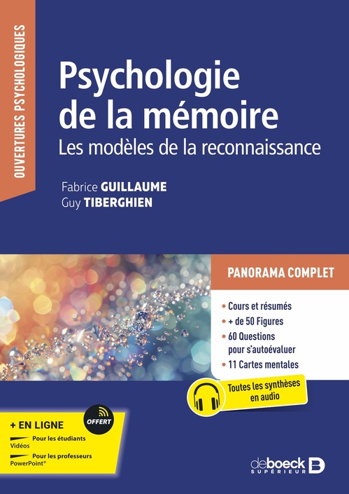 ebook cover of Psychologie de la mémoire, by Fabrice Guillaume, Guy Tiberghien