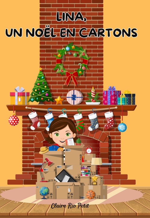 Couverture ebook de Lina, un Noël en cartons, de Claire RIO PETIT