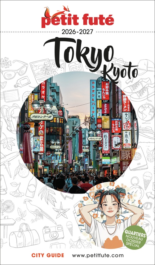 Couverture ebook de Guide Tokyo - Kyoto 2026/2027 Petit Futé, de Collectif