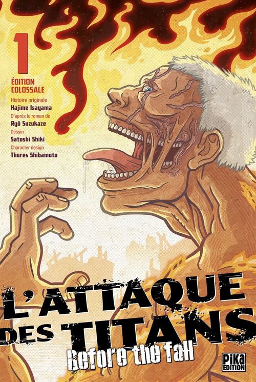 ebook cover of L'Attaque des Titans - Before the Fall Edition Colossale T01, by Satoshi Shiki