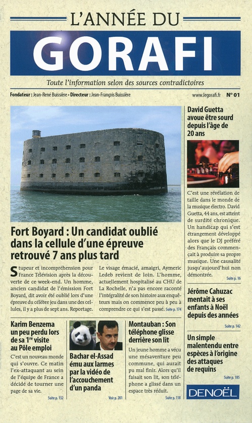 ebook cover of L'année du Gorafi, by Jean-françois Buissière