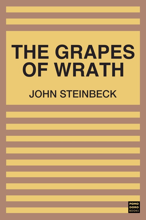 ebook cover of The Grapes of Wrath, by John Steinbeck
