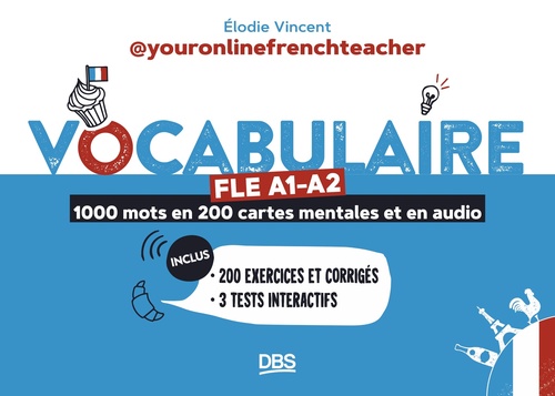 ebook cover of Vocabulaire FLE A1-A2 avec youronlinefrenchteacher, by Elodie Vincent