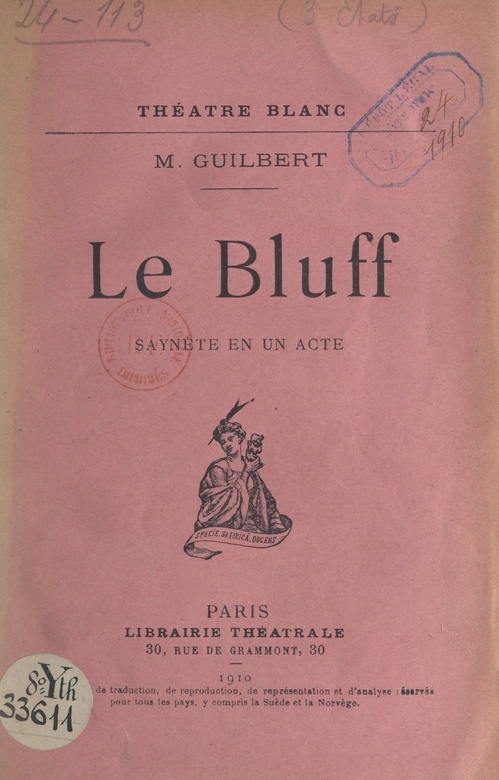 Couverture ebook de Le bluff, de M. Guilbert