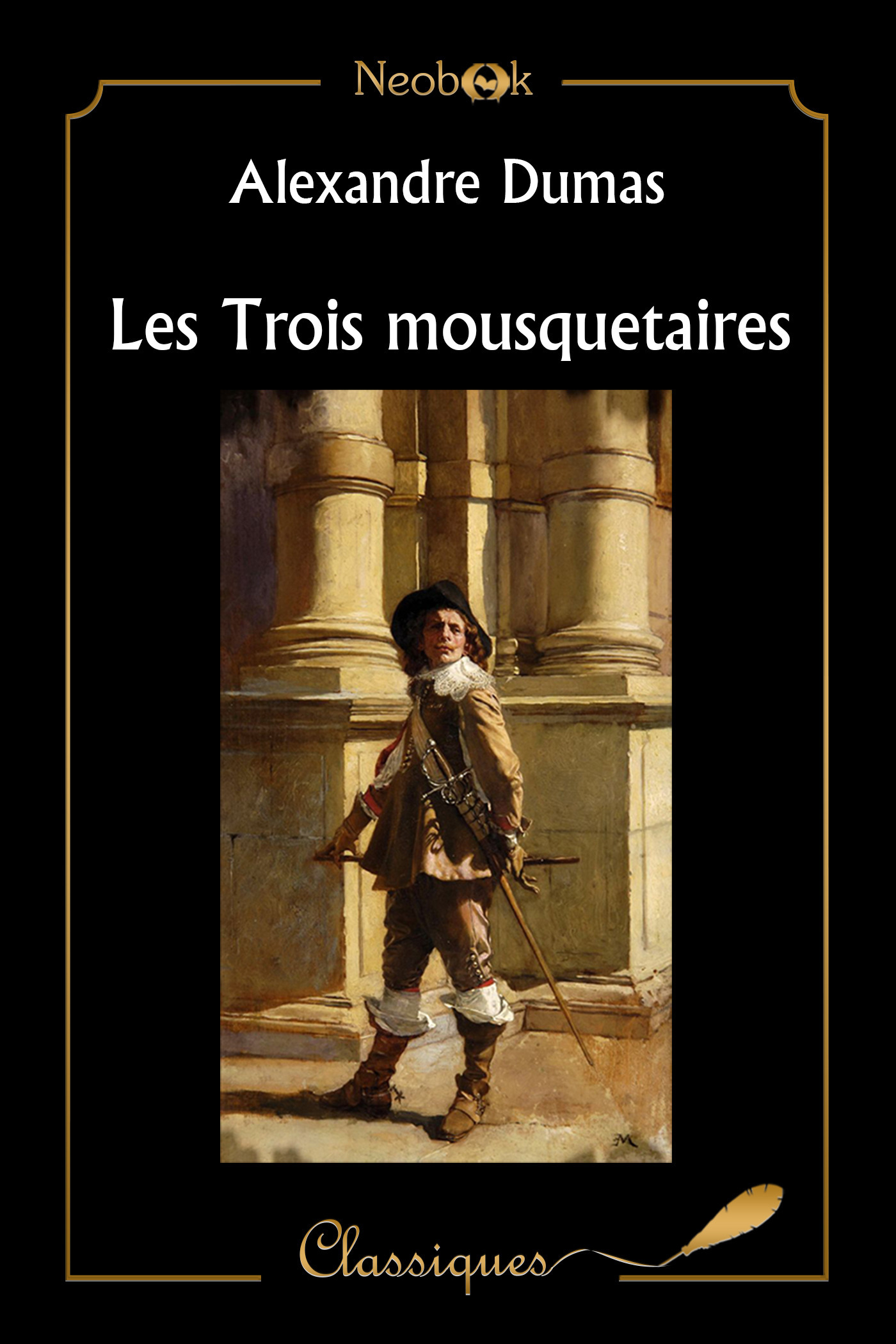 ebook cover of Les Trois mousquetaires, by Alexandre Dumas