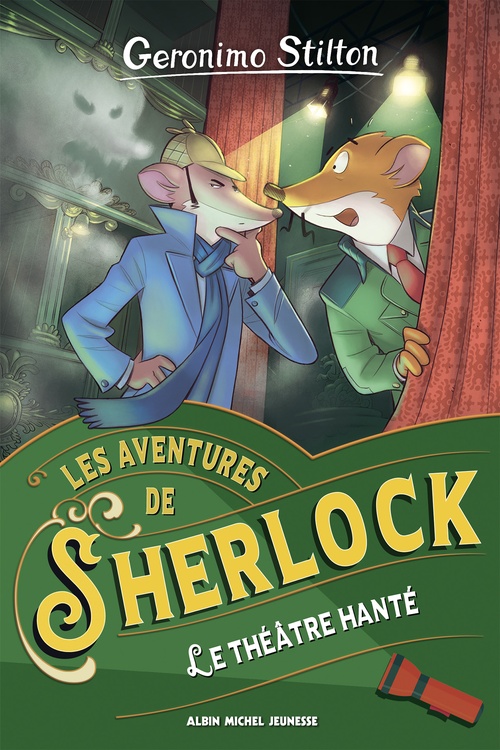 Couverture ebook de Les Aventures de Sherlock - tome 7 - Le Théâtre hanté, de Geronimo Stilton