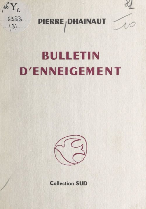 Couverture ebook de Bulletin d'enneigement, de Pierre Dhainaut