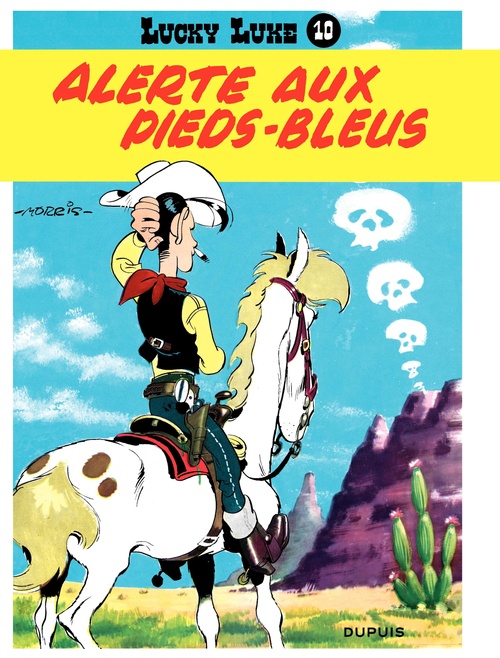 Couverture ebook de Lucky Luke - Tome 10 - Alerte aux Pieds-Bleus, de Morris