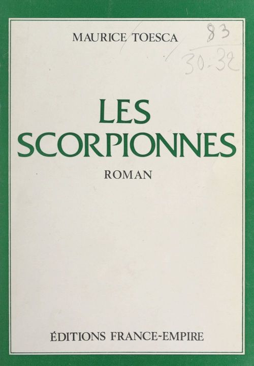 Couverture ebook de Les scorpionnes, de Maurice Toesca