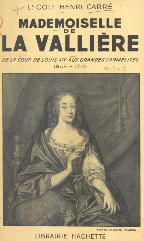 ebook cover of Mademoiselle de La Vallière, by Henri Carre