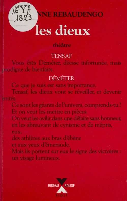 Couverture ebook de Les Dieux, de Étienne Rebaudengo