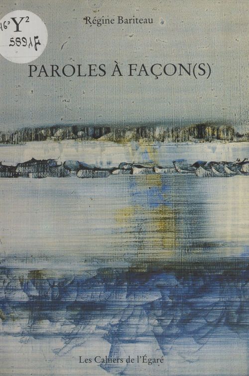 ebook cover of Paroles à façon(s), by Regine Bariteau