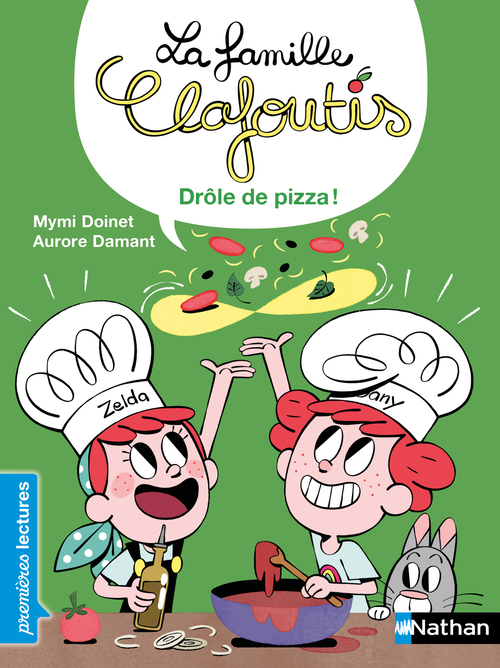 Couverture ebook de La famille Clafoutis : Drôle de pizza !, de Mymi Doinet