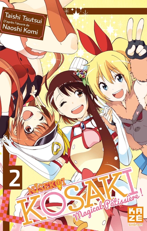 Couverture ebook de Nisekoi Kosaki Magical patissiere T02, de Naoshi Komi, Taishi Tsutsui