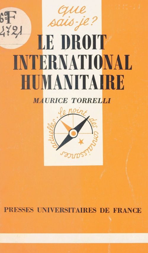 Couverture ebook de Le droit international humanitaire, de Maurice Torrelli