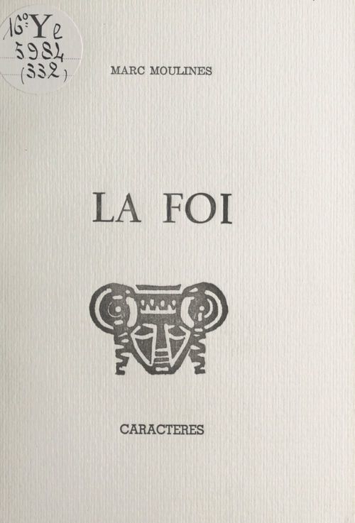 ebook cover of La foi, by Marc Moulines
