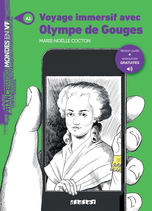 ebook cover of Mondes en VF - Voyage immersif avec Olympe de Gouges - Niv. A1 - Ebook, by Marie-Noëlle Cocton