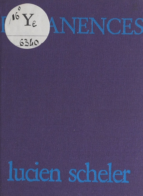 Couverture ebook de Rémanences, de Lucien Scheler