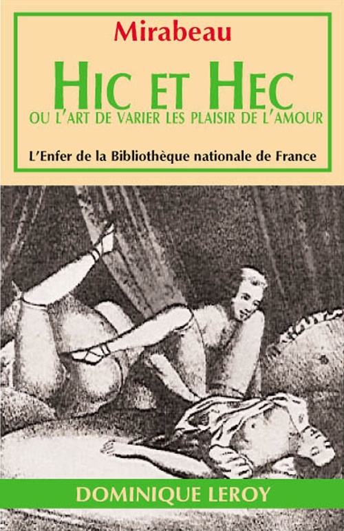 ebook cover of Hic et Hec, by Anonyme, Comte De Mirabea Honoregabriel Riquetti