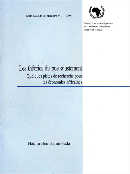 ebook cover of Les théories du post-ajustement, by Hakim Ben Hammouda