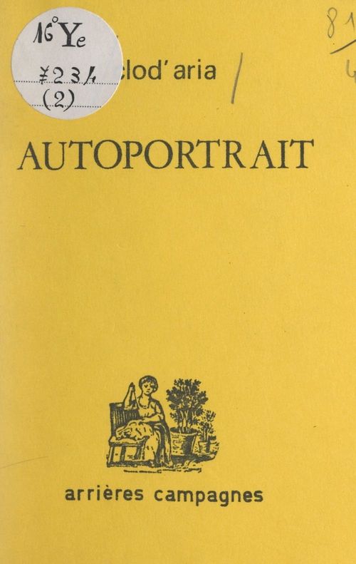 Couverture ebook de Autoportrait, de Clod'aria