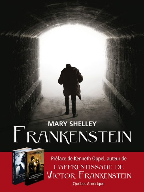ebook cover of Frankenstein, by Mary Shelley