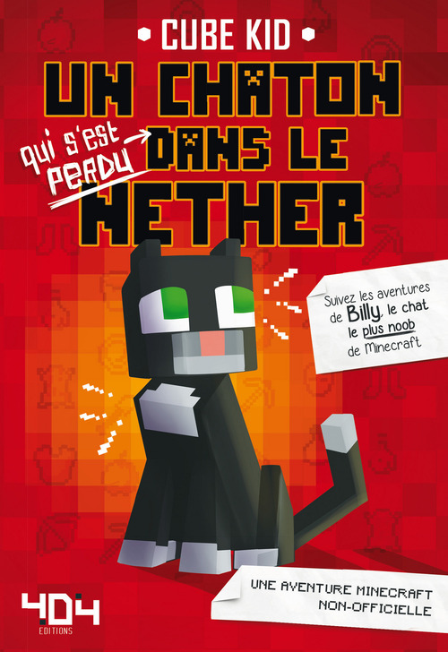 Couverture ebook de Un chaton dans le Nether, de Cube Kid