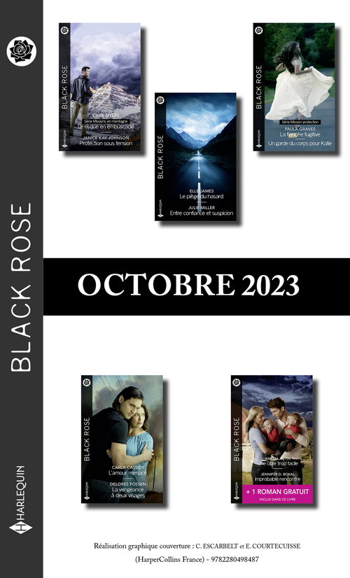 ebook cover of Pack mensuel Black Rose - 10 romans + 1 titre gratuit (Octobre 2023), by Collectif