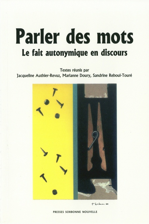 Couverture ebook de Parler des mots, de