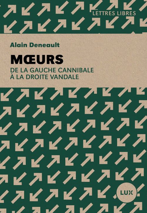 ebook cover of Moeurs, by Alain Deneault