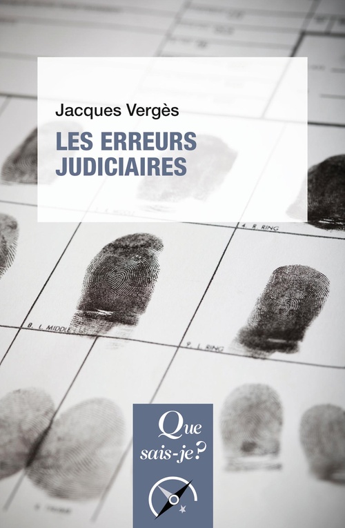 Couverture ebook de Les erreurs judiciaires, de Jacques Vergès