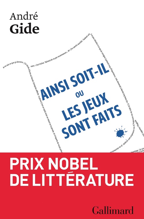 Couverture ebook de Ainsi soit-il ou Les jeux sont faits, de André Gide