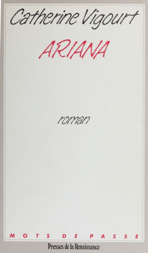 ebook cover of Ariana, by Catherine Vigourt