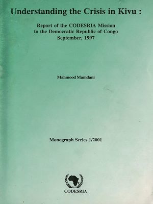 Couverture ebook de Understanding the Crisis in Kivu, de Mahmood Mamdani