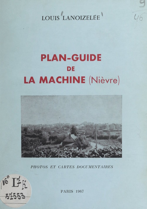 Couverture ebook de Plan-guide de La Machine (Nièvre), de Louis Lanoizelee