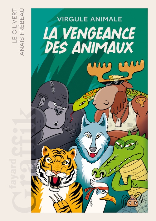 Couverture ebook de La vengeance des animaux, de Virgule animale