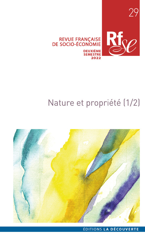 Couverture ebook de Revue Française de Socio-Économie n° 29, de Collectif