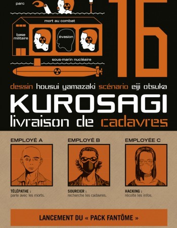 Couverture ebook de Kurosagi T16, de Eiji Otsuka, Housui Yamazaki