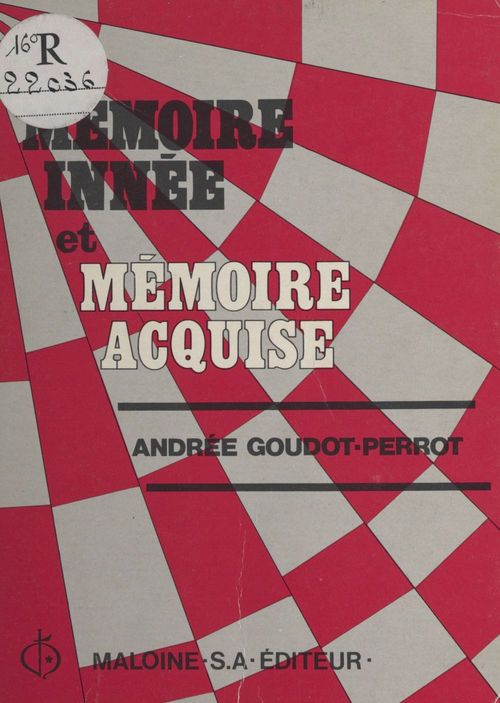 Couverture ebook de Mémoire innée et mémoire acquise, de Collectif