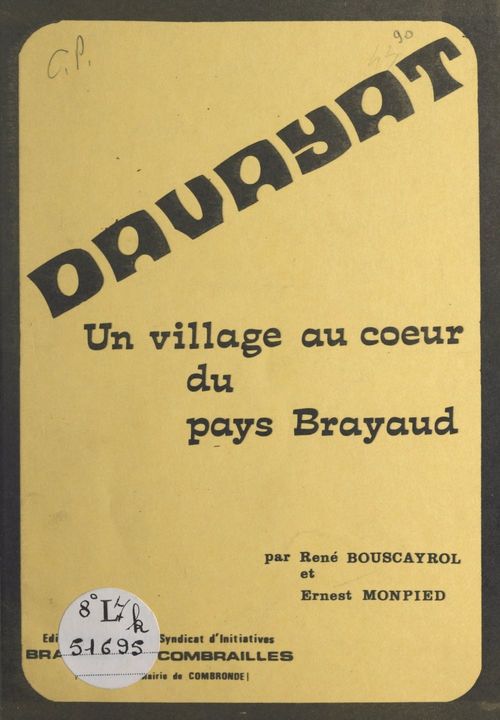 Couverture ebook de Davayat, de Ernest Monpied, Rene Bouscayrol